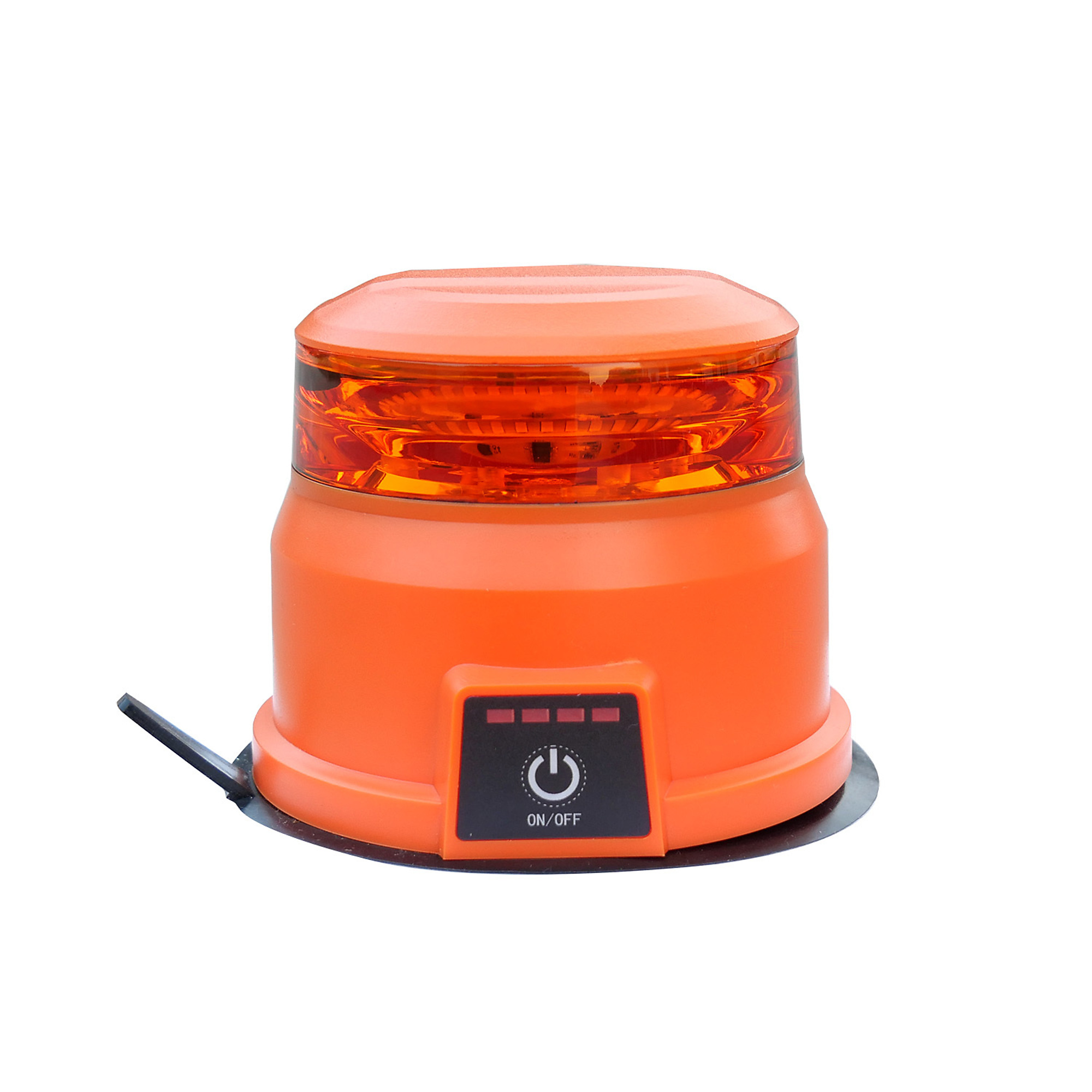 Hendo Wireless Class 1 Beacon - LED, Amber Lens, Hi-Viz Orange Housing, Magnetic Mount, 11 Flash Patterns, Model# B5-4AH
